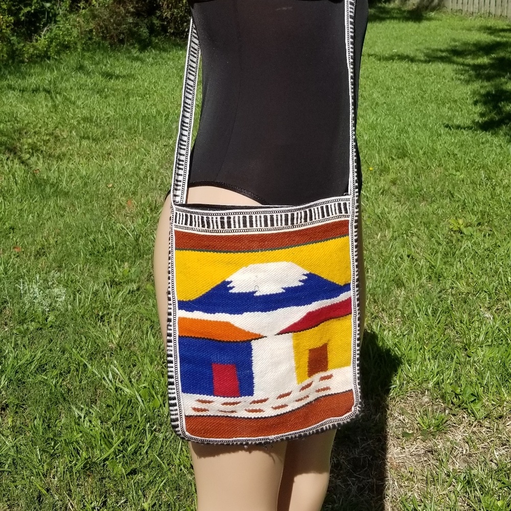 Vintage Boho woven crossbody